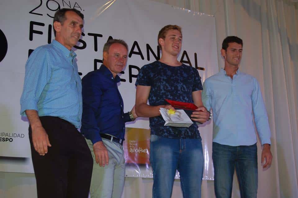 Juan Pablo Folmer fue elegido como Deportista del Año en Crespo