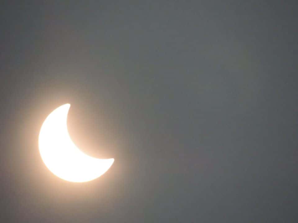 Así se vio el primer eclipse solar anular desde Crespo
