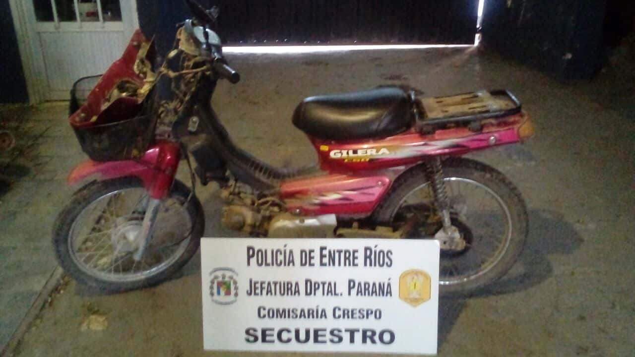 Recuperaron motocicleta robada