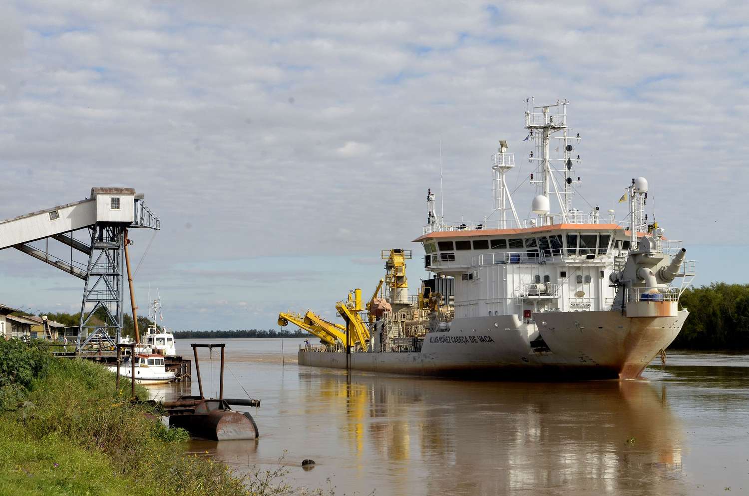 El puerto de Diamante estará operativo dentro de dos semanas para buques de ultramar
