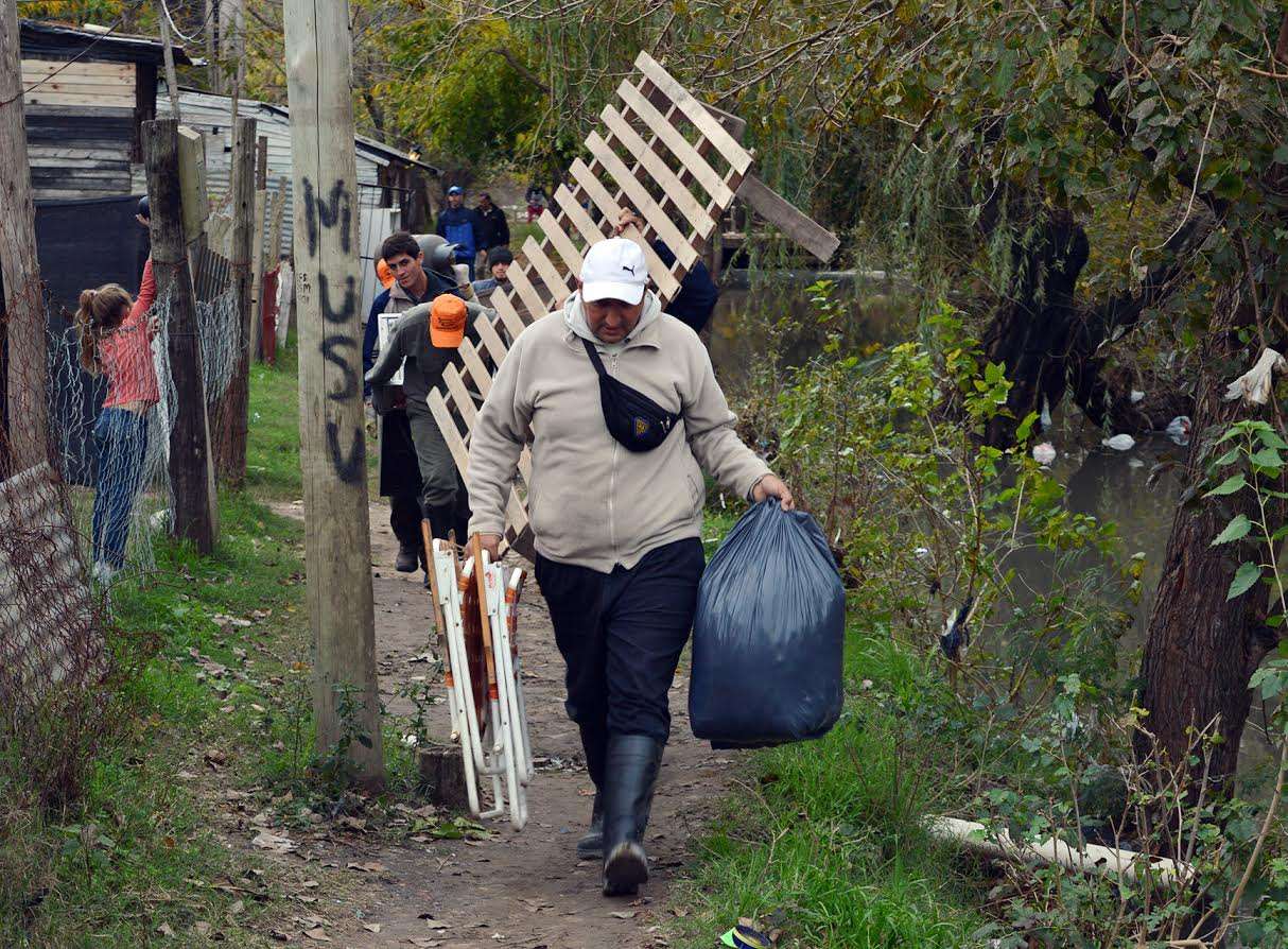 En Concepción del Uruguay fueron evacuadas las primeras 15 familias