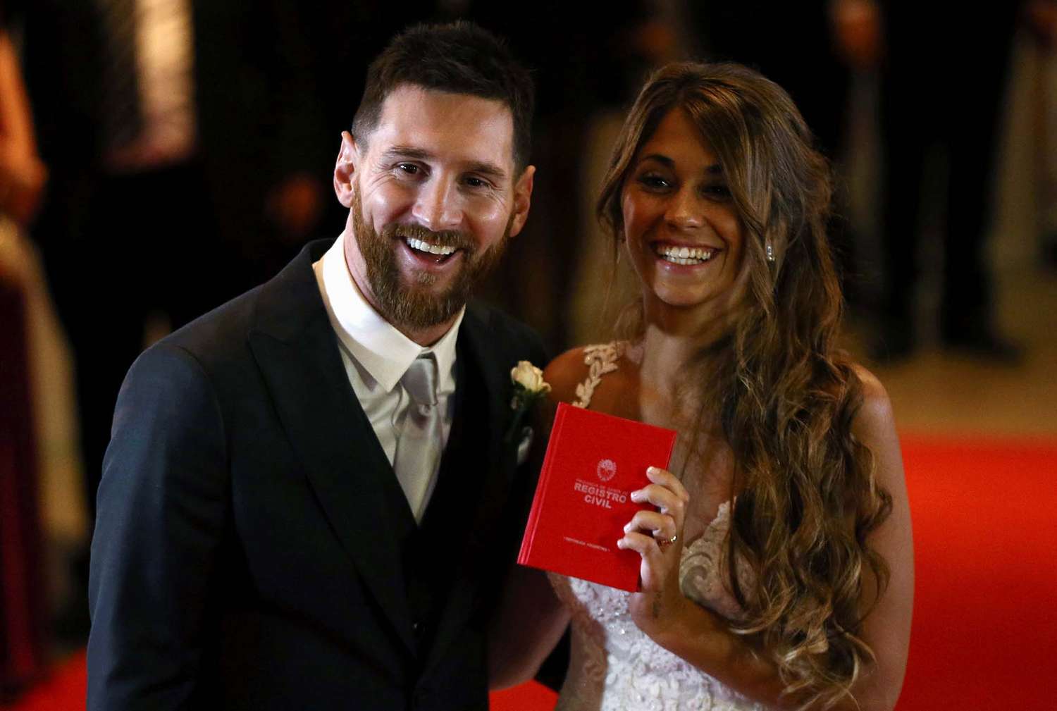 Dos victorienses en el casamiento Messi