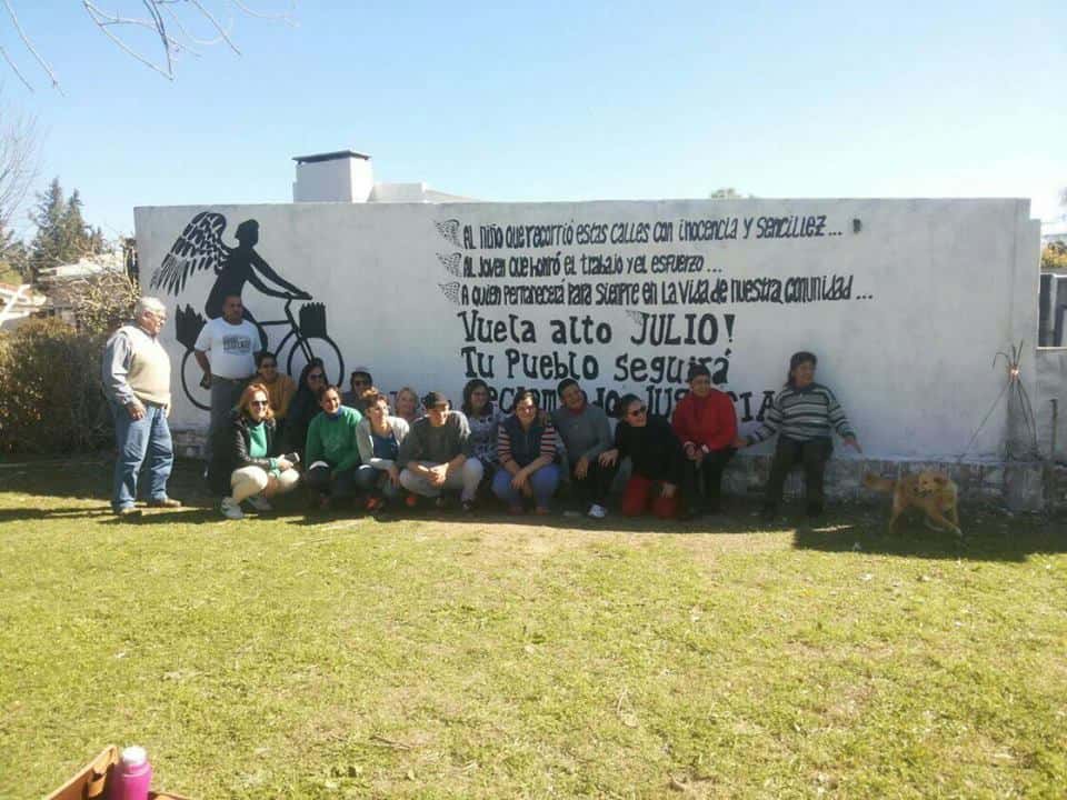 Pintaron un mural en recuerdo de Julio Trossero
