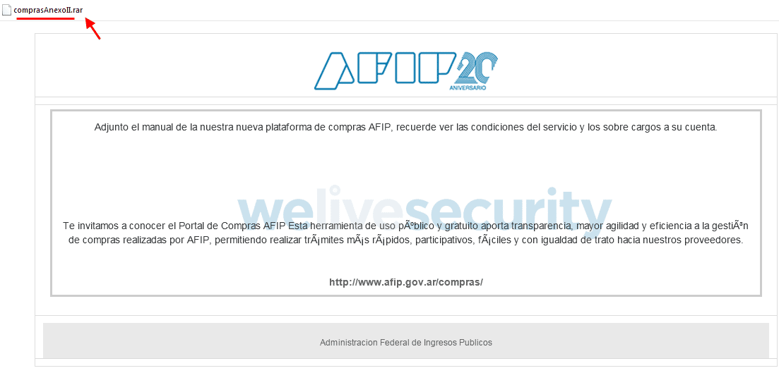 Advierten por un intento de estafa a través de un falso mail de la AFIP