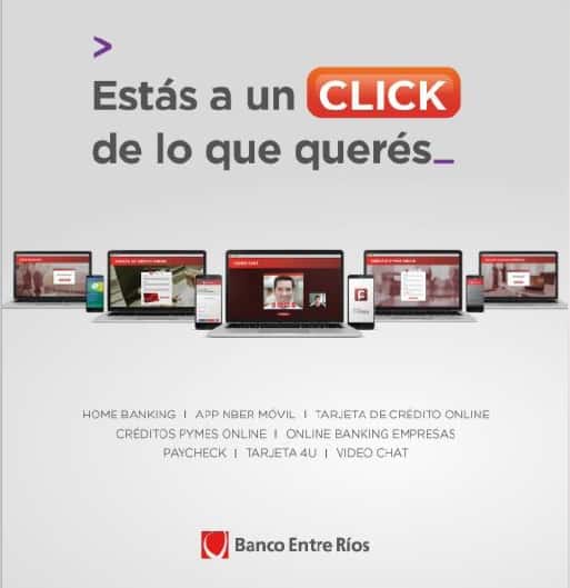 El Banco Entre Ríos lanzó su nueva campaña publicitaria “Estás a un click”