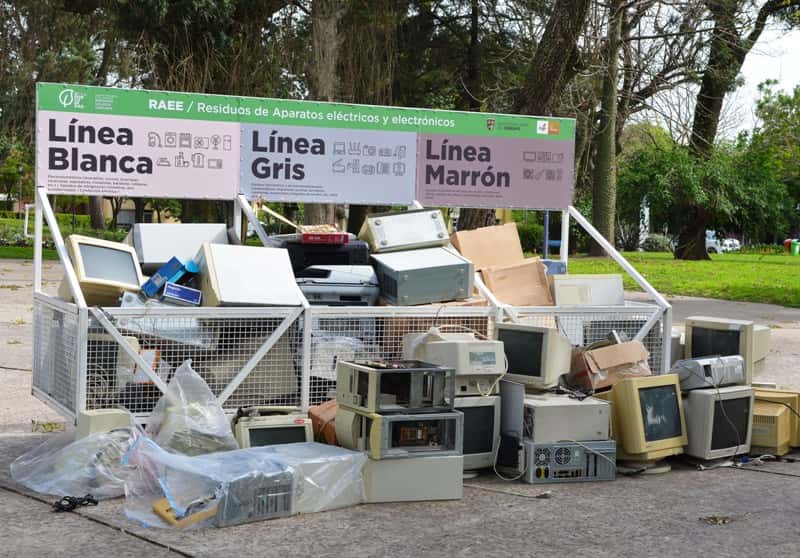 El miércoles habrá recolección de Residuos de Aparatos Electrónicos y Eléctricos