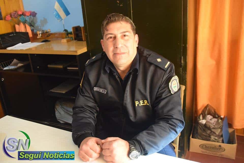 El Comisario Carlos Benitez quedó al frente de la Comisaría de Seguí