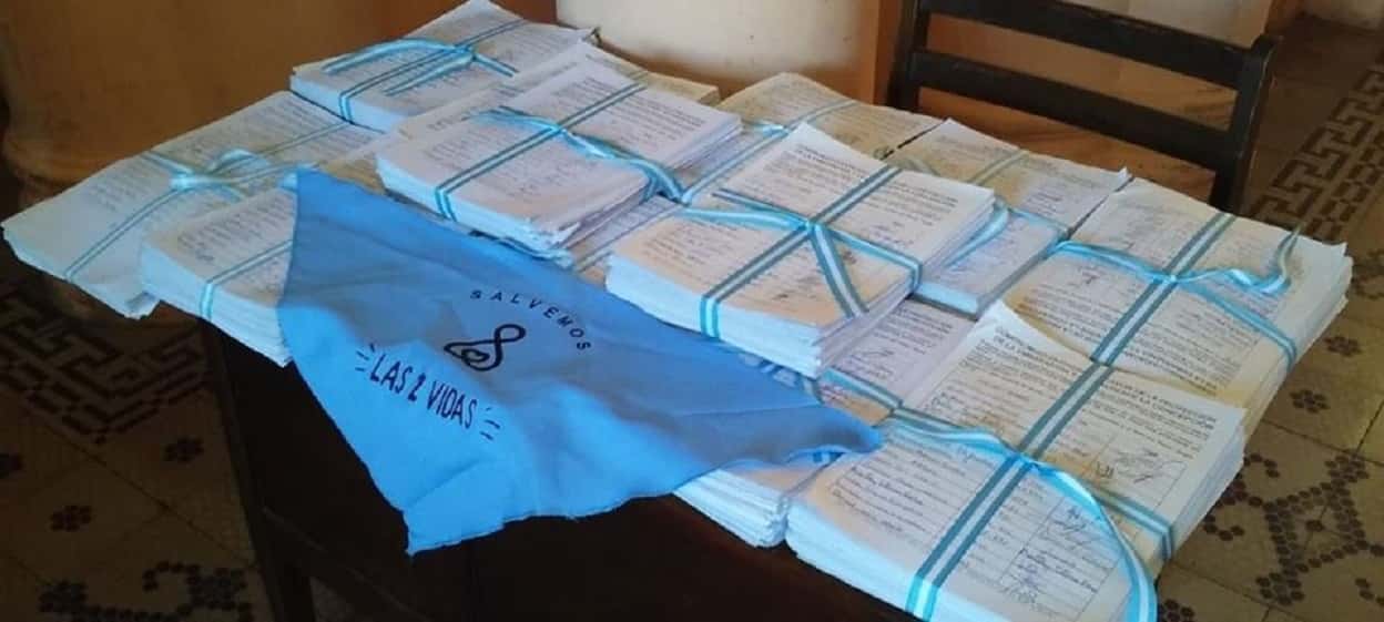 Entregaron en Casa de Gobierno 65 mil firmas a favor de las «dos vidas»