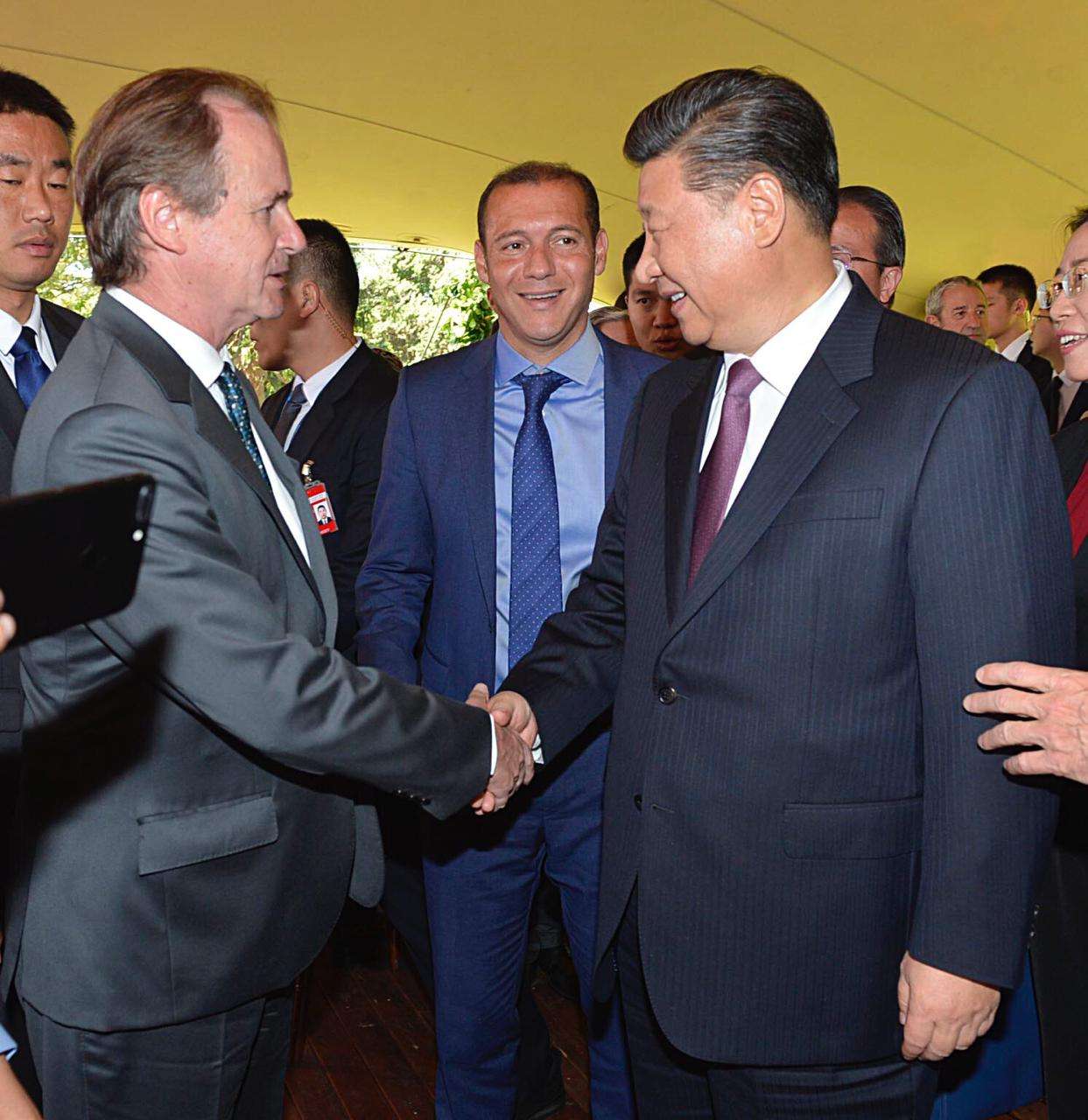 Bordet estuvo con el presidente de China Xi Jinping