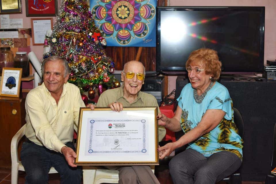 Agasajo en Victoria a Fabio Zerpa por su 90º cumpleaños