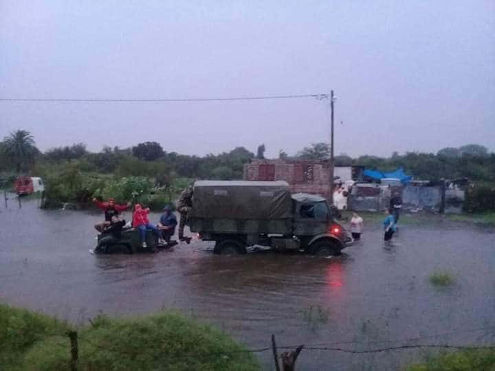 Resaltan el trabajo del Ejército Argentino en las zonas inundadas