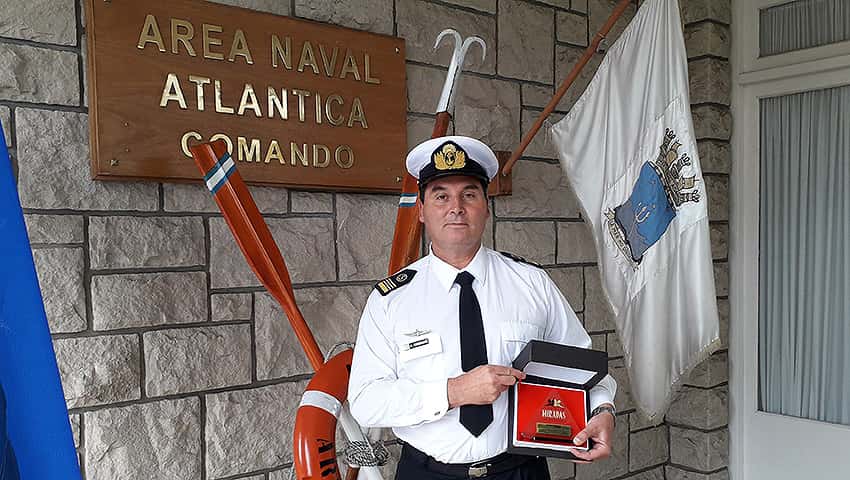 Un victoriense, el Master Chef de la Armada Argentina