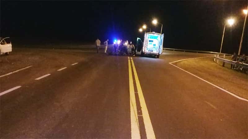 Un joven lesionado al chocar una camioneta y una moto sobre ruta 32