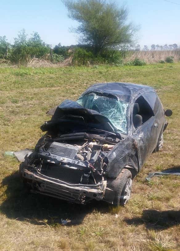 Docente ramirense sufrió un accidente mientras circulaba por Ruta 35