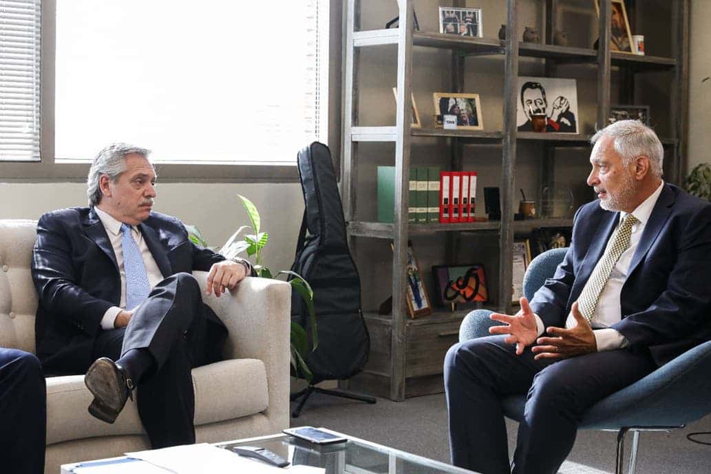 Alberto Fernández se reunió con el presidente ejecutivo de un banco de desarrollo