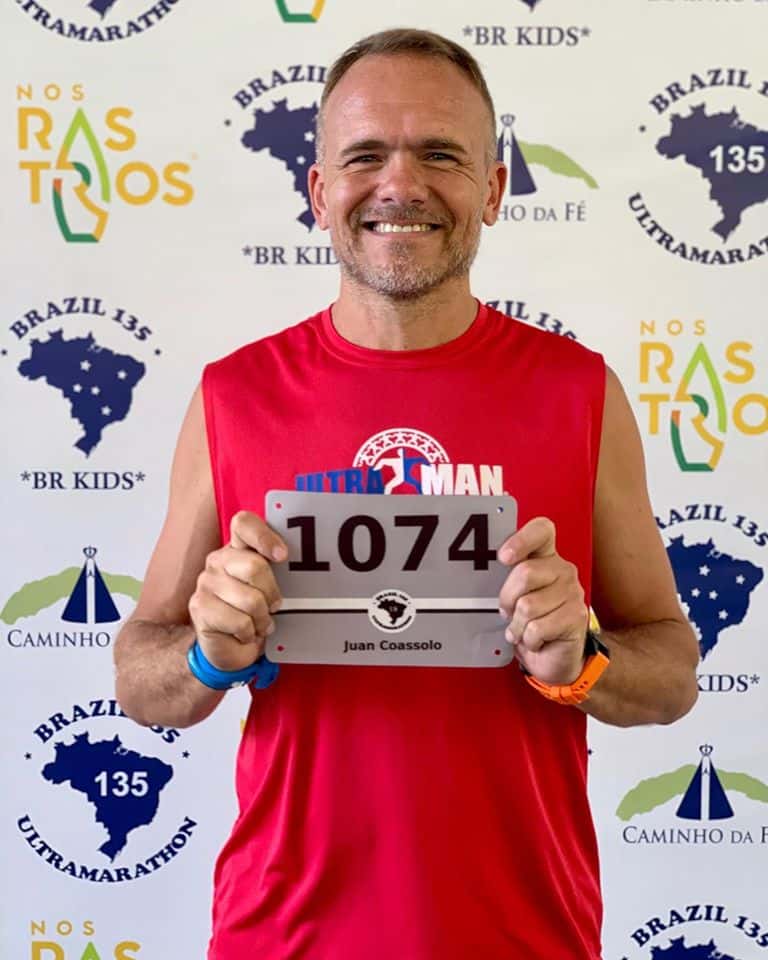 Juan José Coassolo se encuentra compitiendo en la ultramarathon de Sao Jao da Boa Vista
