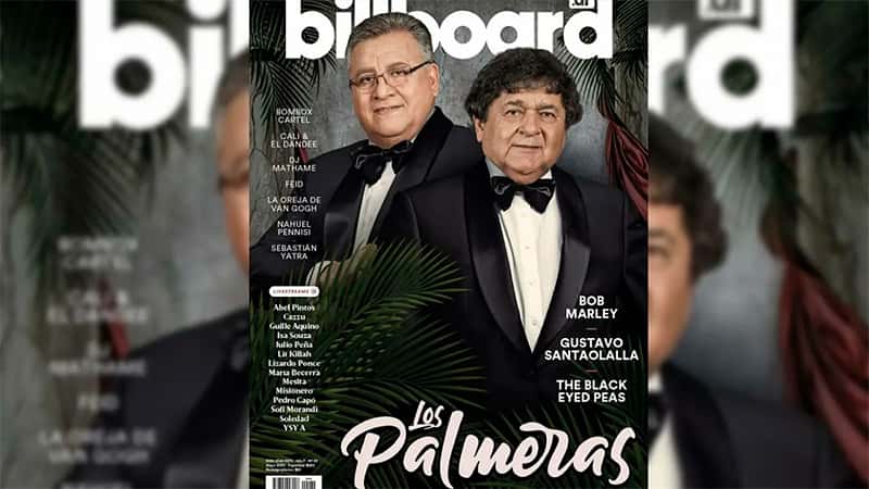 Los Palmeras es la primera banda de cumbia en llegar a la tapa de Billboard
