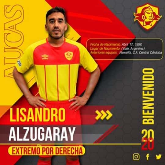 El vialense Lisandro Alzugaray jugará en el fútbol ecuatoriano