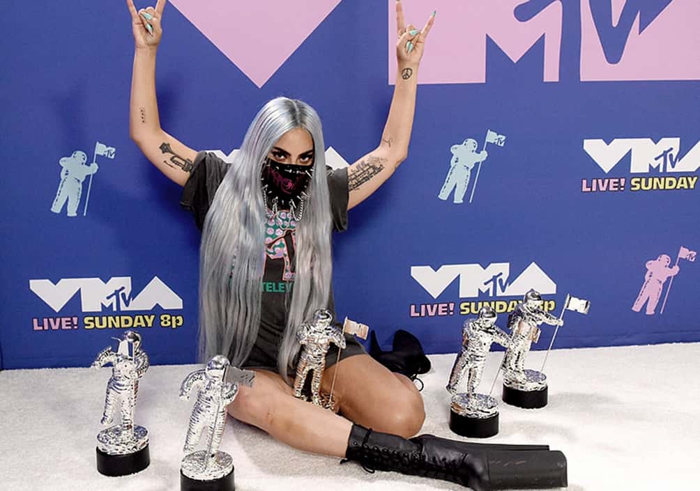 Lady Gaga fue la gran ganadora en los premios MTV con cinco estatuillas