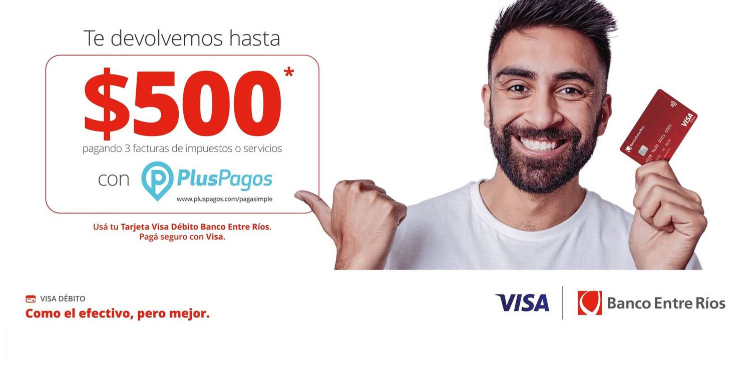 El Banco de Entre Ríos y VISA promueven el uso de la tarjeta de débito con importantes beneficios