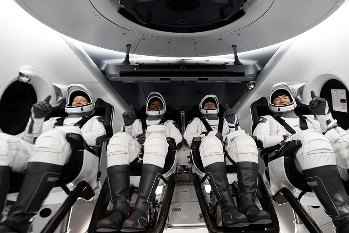 NASA, SpaceX se preparan para enviar cuatro astronautas a la estación espacial internacional