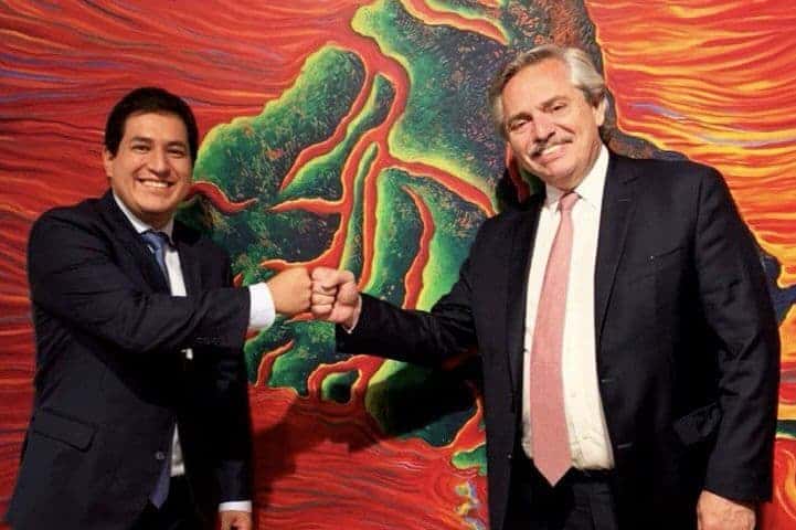 Ecuador: candidato presidencial dijo que Alberto Fernández le garantizó «millones de dosis» de la vacuna