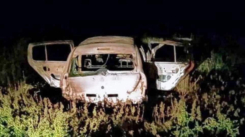 Hallaron a una persona sin vida en el interior de un auto quemado en Paraná