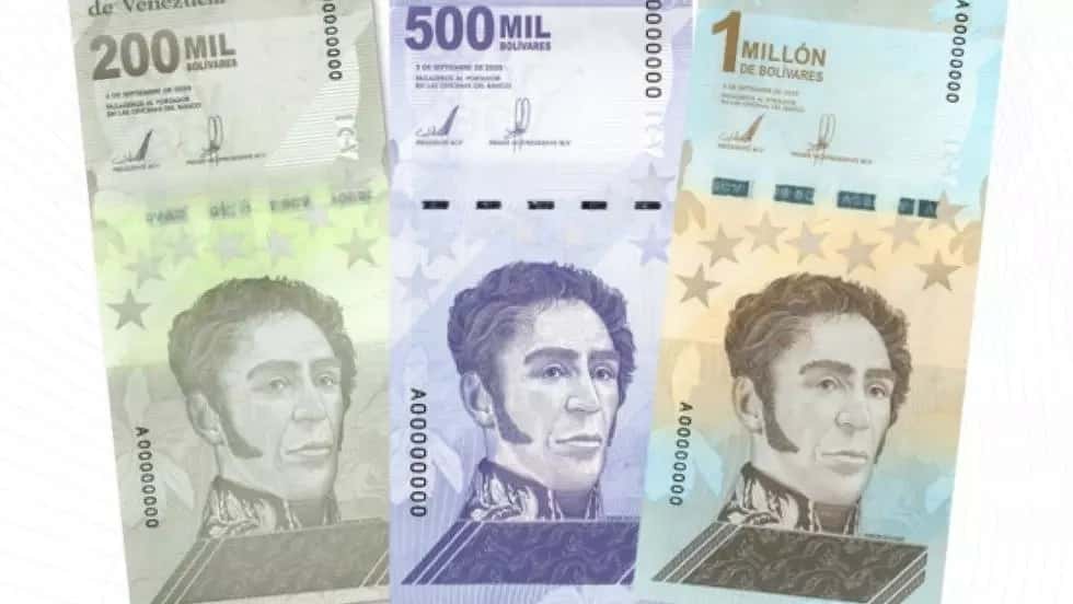 El nuevo billete de 1 millón de bolívares vale menos de un dólar