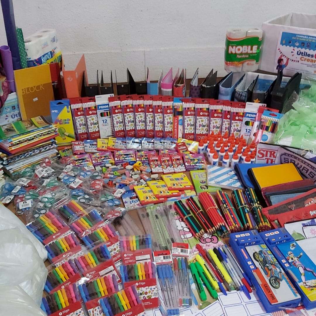 Seis escuelas recibieron donaciones de la campaña “Útiles para Crear”