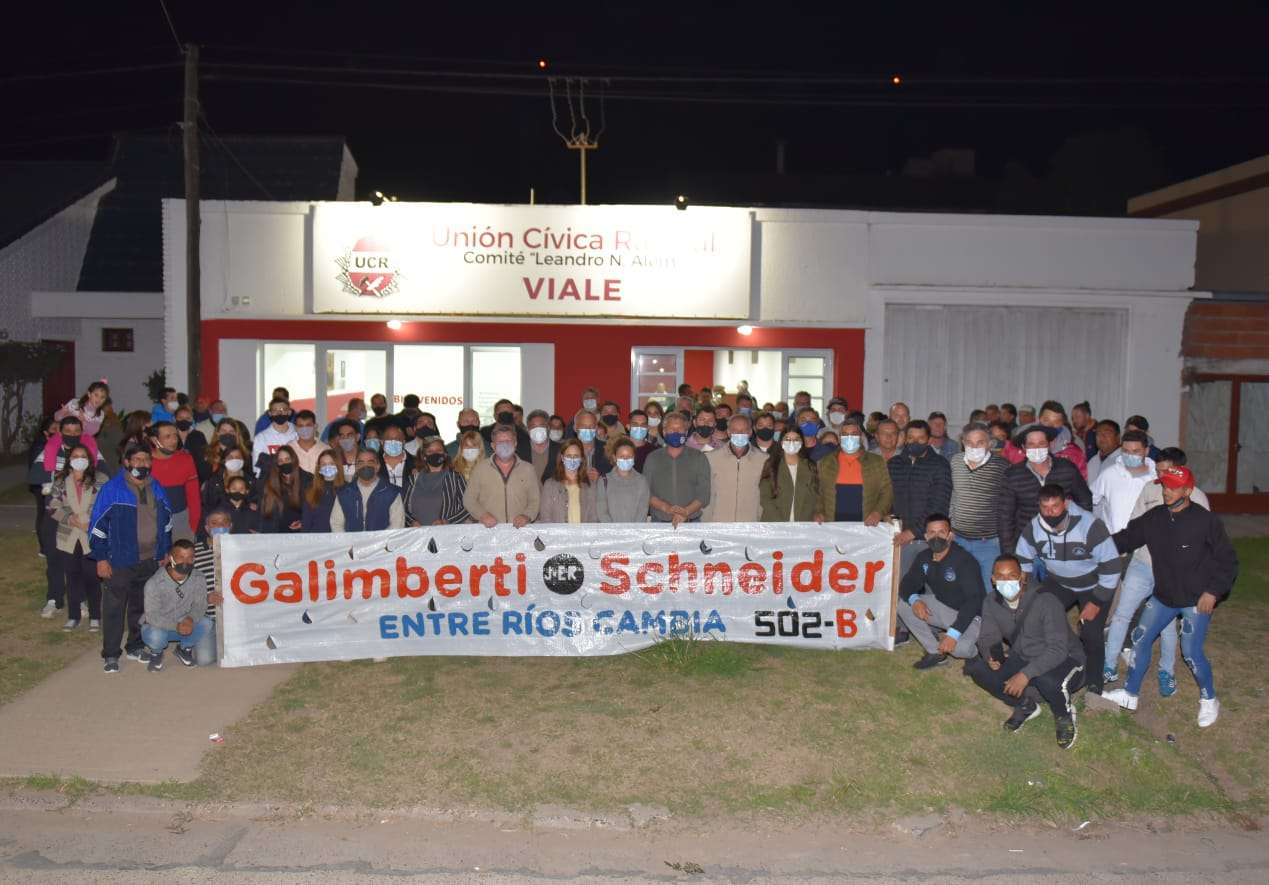 Fuerte respaldo a Galimberti y Entre Ríos Cambia en Paraná Campaña