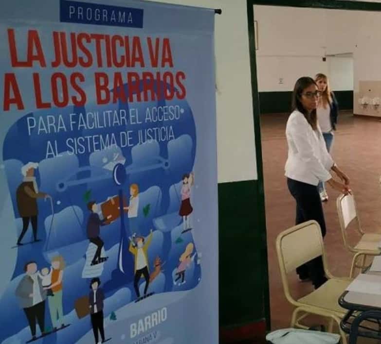 «La Justicia va a los Barrios» llega a Aldea Santa Rosa