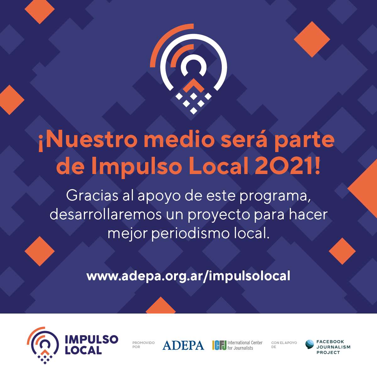 Paralelo 32 participará en Impulso Local 2021, el programa de apoyo al periodismo en Argentina de Adepa, ICFJ y el Facebook Journalism Project
