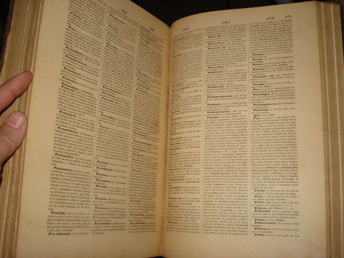 Extraído del diccionario victoriense antiguo