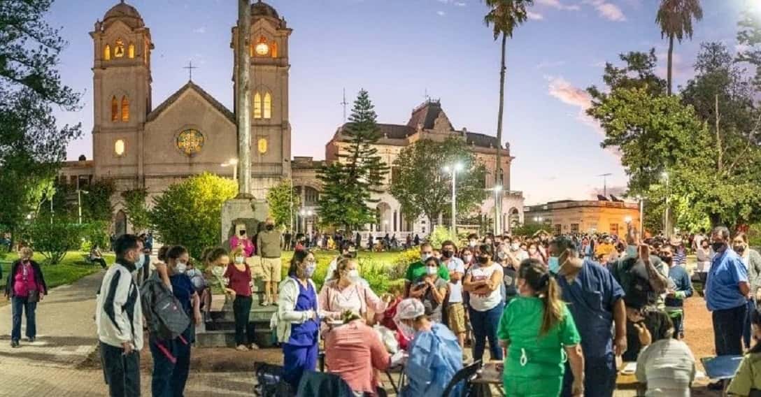 Jornada de vacunación: aplicaron más de 1.000 dosis en la Plaza San Martín