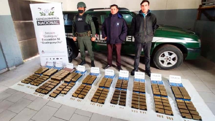 Gendarmería decomisó un cargamento de municiones en la Ruta Nacional Nº 12