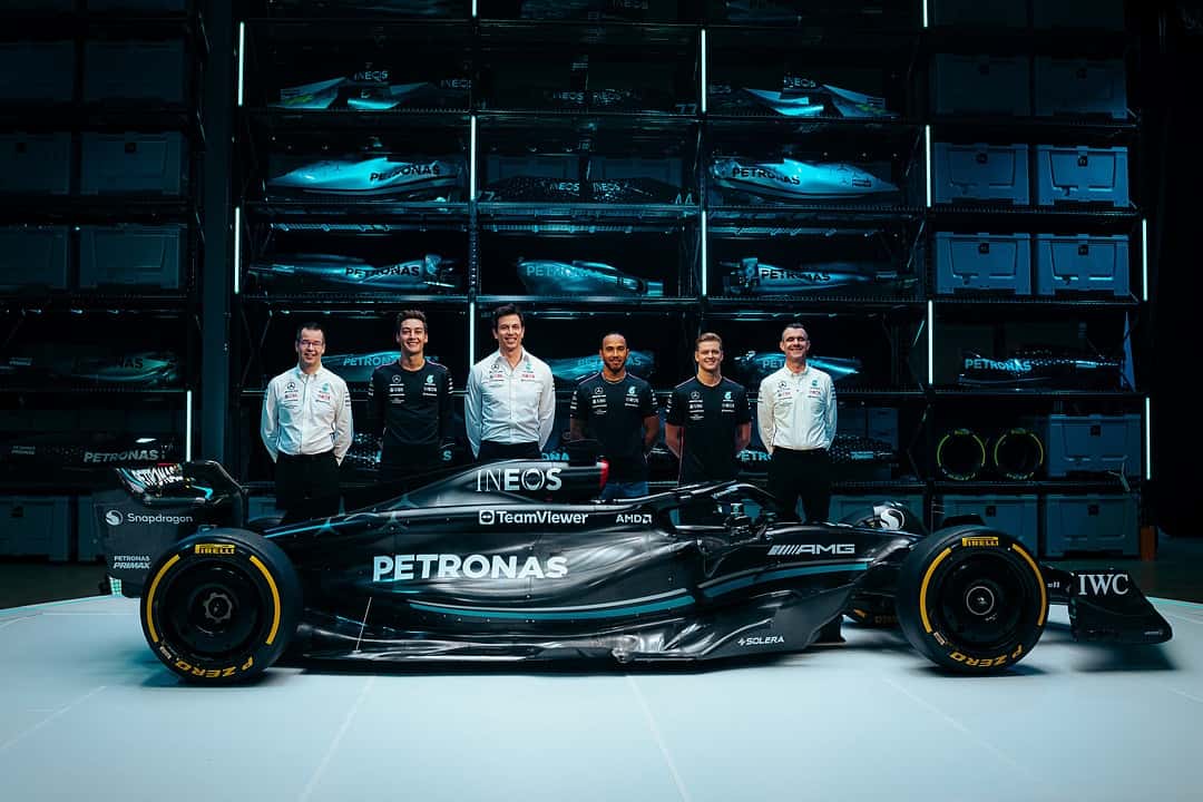 F1: el equipo Mercedes-AMG PETRONAS presenta su monoplaza W14 E PERFORMANCE