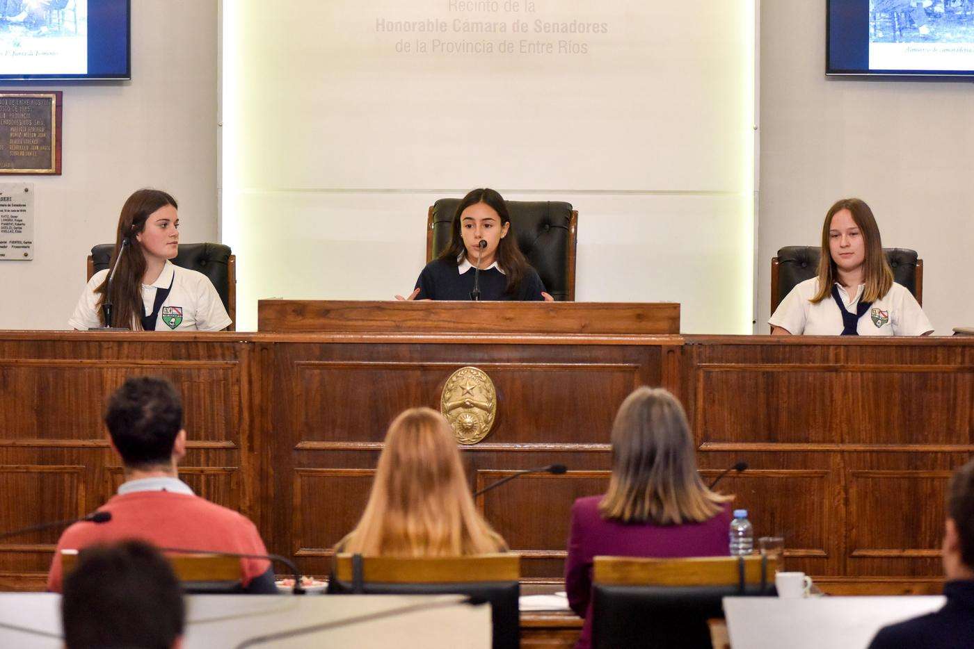 Estudiantes de Gualeguay participaron de la instancia departamental del Senado Juvenil