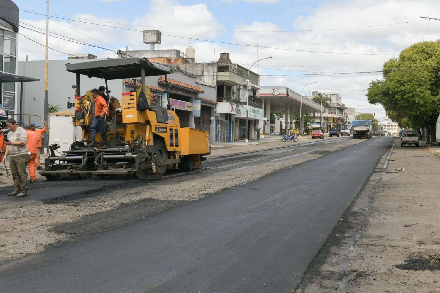 Avanza la obra de repavimentación en calle Echagüe