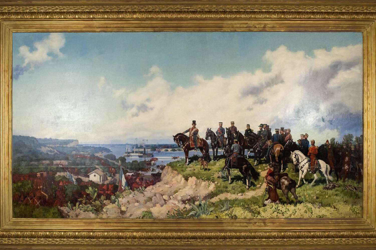 Habrá visitas guiadas sobre la historia de la Batalla de Caseros y el cuadro de Emilio Caraffa