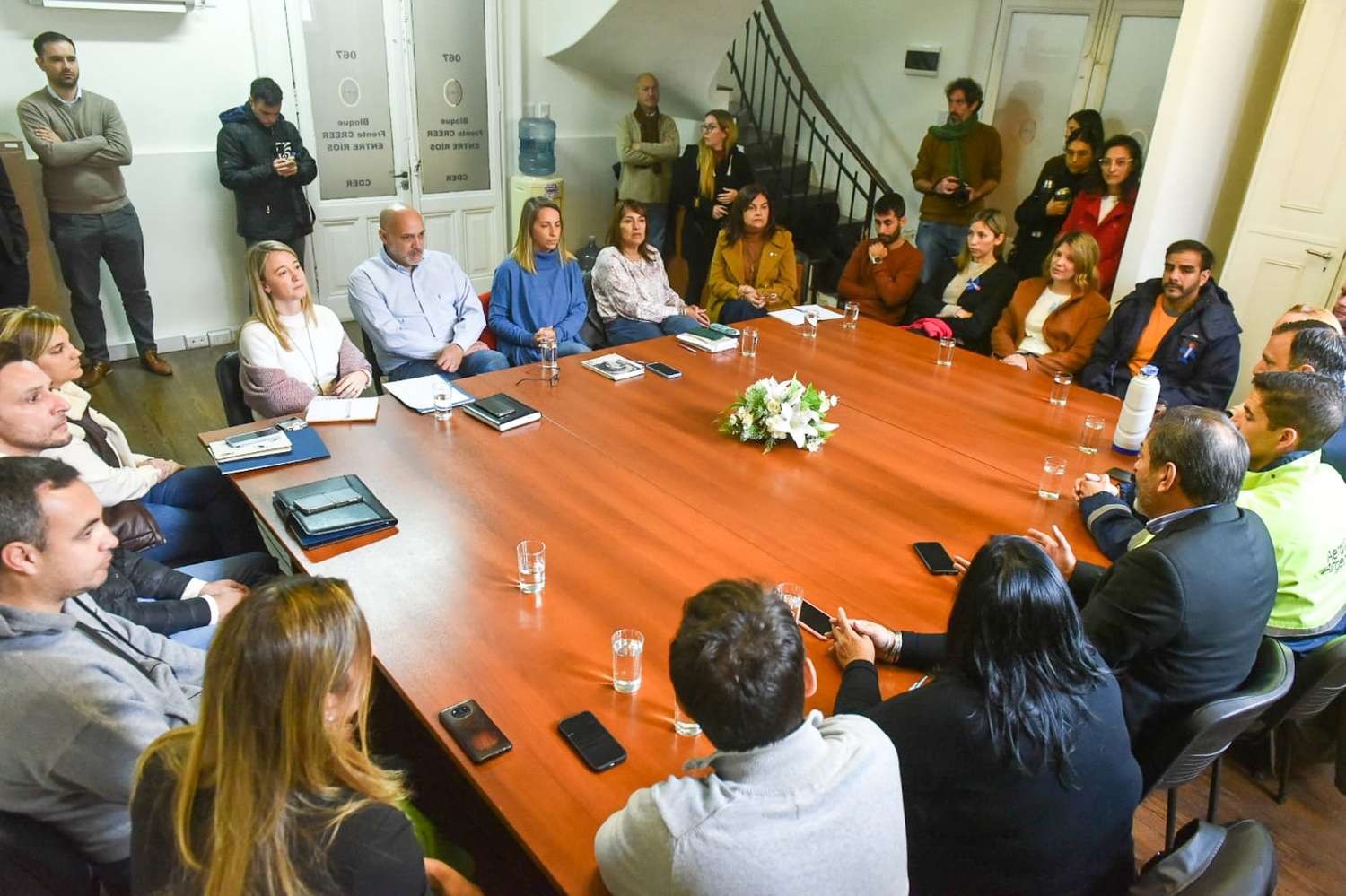 Trabajadores de Aerolíneas Argentinas se reunieron con el bloque de diputados justicialistas