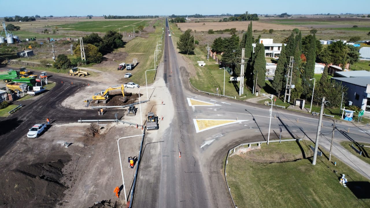 Finalizaron las obras de readecuación en el acceso a General Ramírez sobre la Ruta Nacional 12