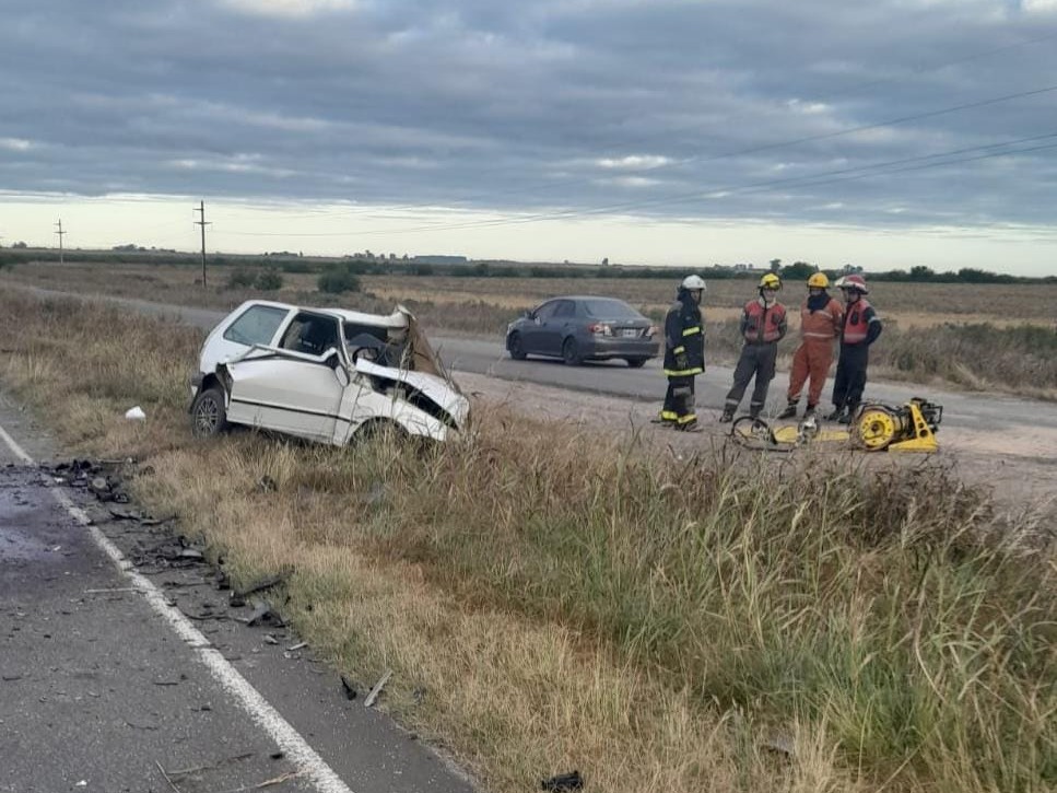 Un muerto y varios heridos tras un choque frontal sobre la Ruta Nacional 18, en jurisdicción de Jubileo