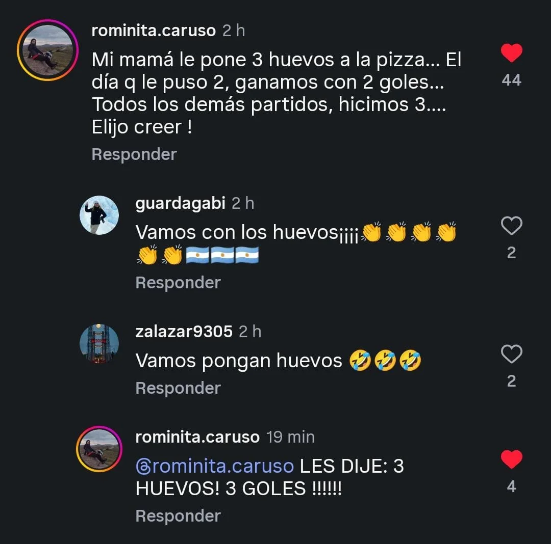 La cábala de los tres huevos: la pizza que anticipó el triunfo argentino